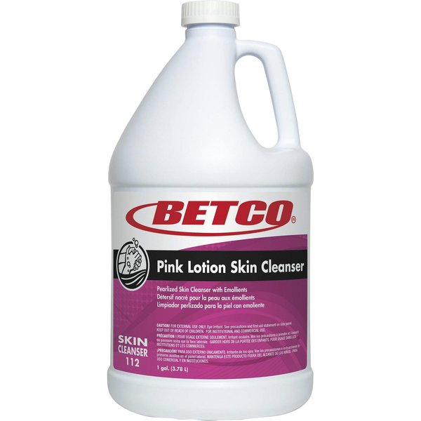 Betco Skin Cleanser, Lotion, Moisturizing, 1 Gallon, , Pink, PK 4 BET1120400